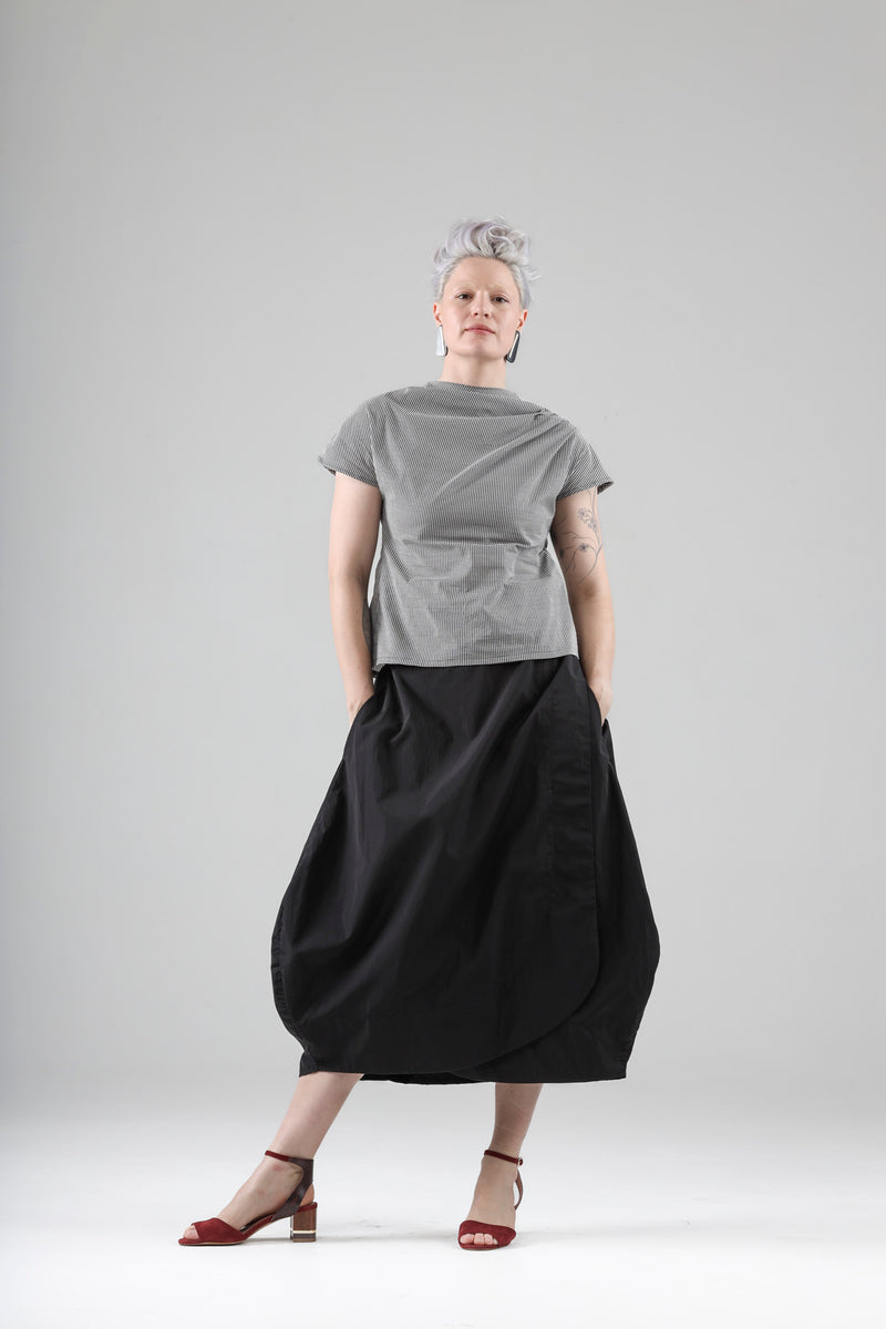 - Blaise wrap skirt in black