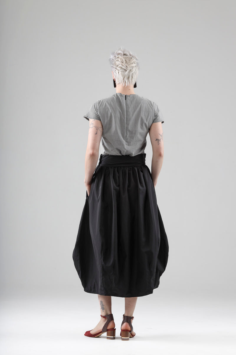 - Blaise wrap skirt in black