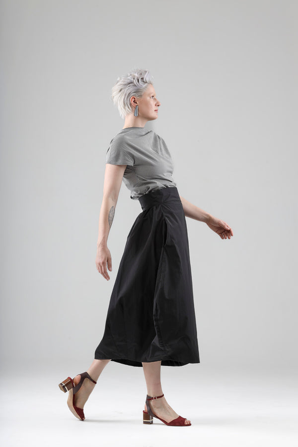 - Blaise wrap skirt in black