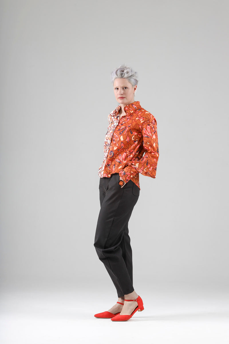 - Geo shirt in two tone