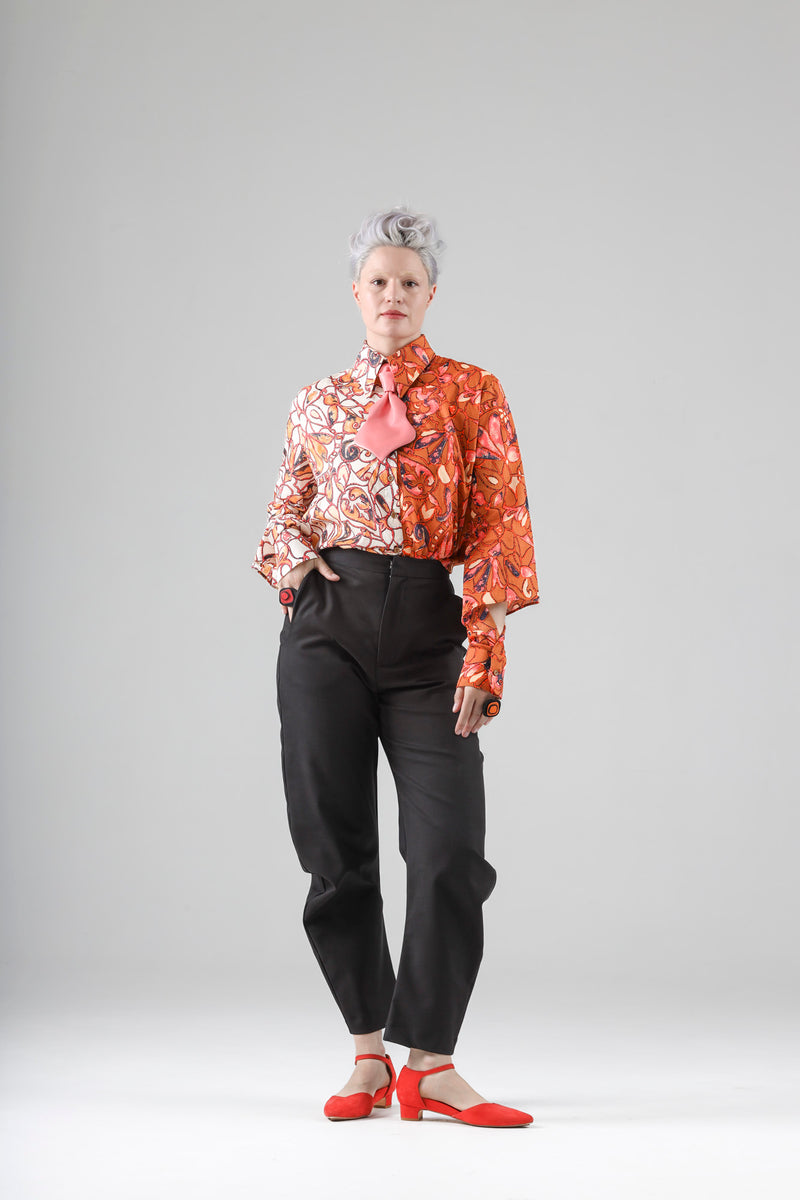 - Geo shirt in two tone