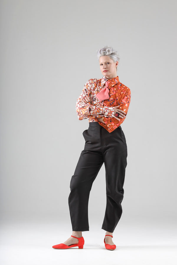 - Geo shirt in two tone