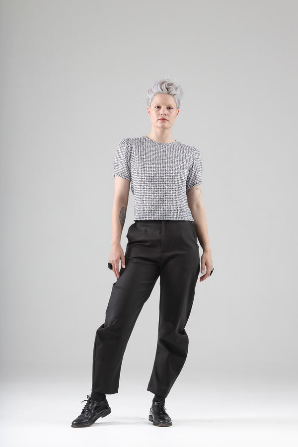 - Din pants in black