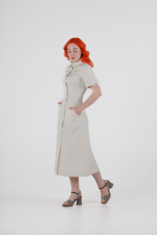 1- Albert long dress in white