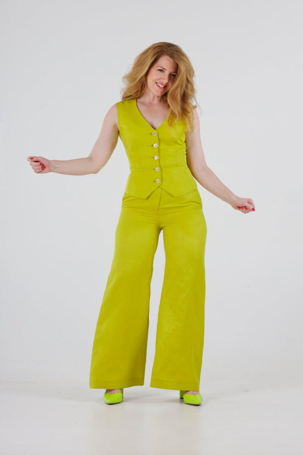 1- Lime green vest