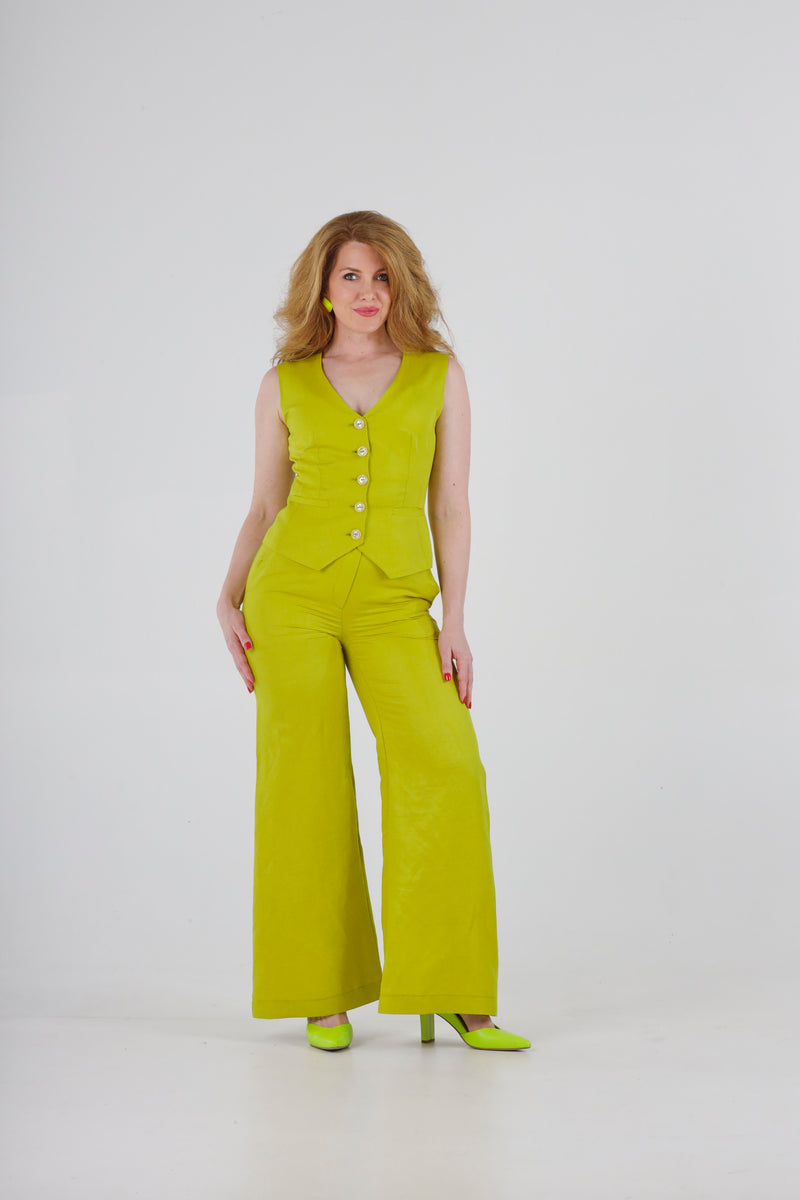 1- Lime green vest