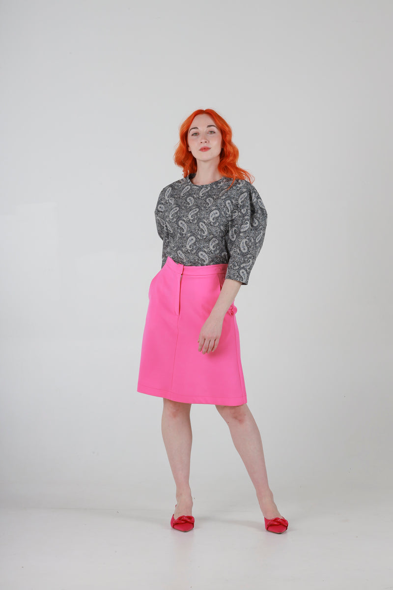 1- Jo skirt in bubblegum pink