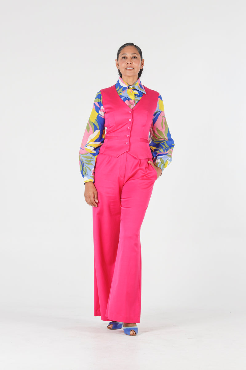 1 - High waisted pink pants