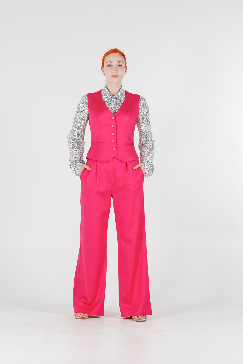 1 - High waisted pink pants