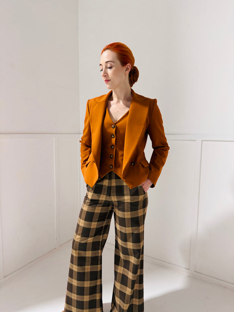 1- Burnt orange blazer