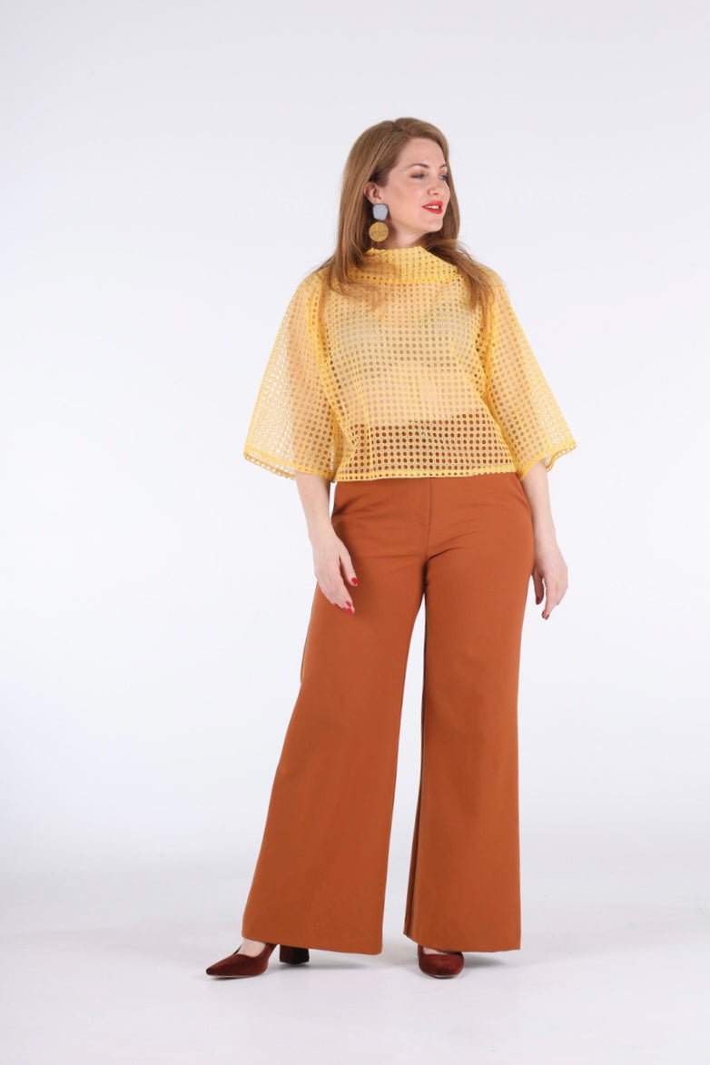 1- Sally silk organza top by Natalija Rushidi