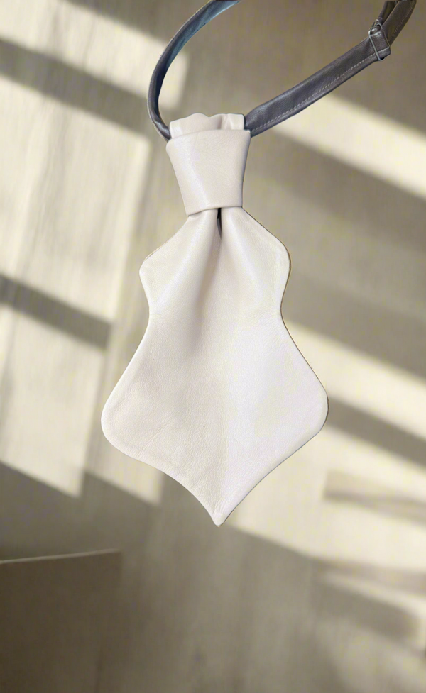 1 - Beige leather tie- limited edition