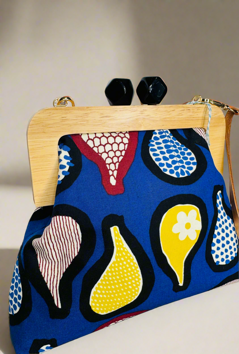 Minski bag in blue abstract print