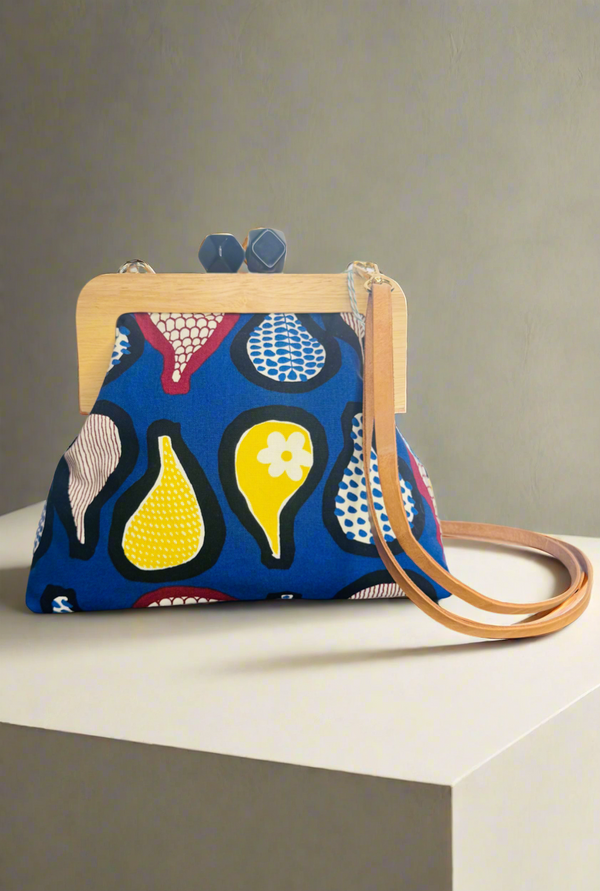 Minski bag in blue abstract print