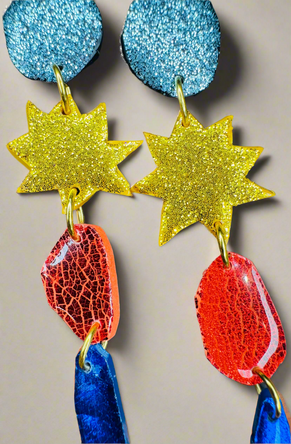 Candy rock earrings 10