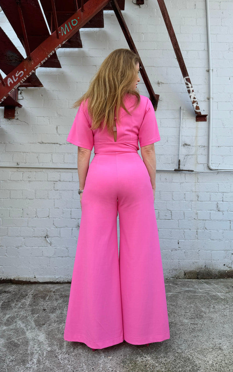 1 - Wrap top In bubblegum pink