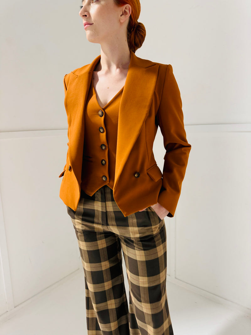 1- Burnt orange blazer