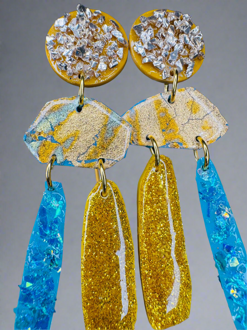Candy rock earrings 11
