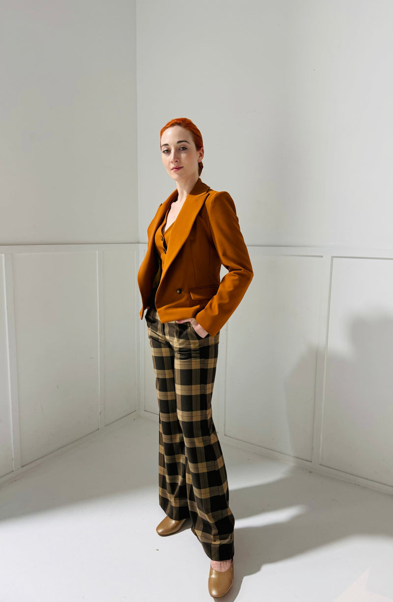 1- Burnt orange blazer