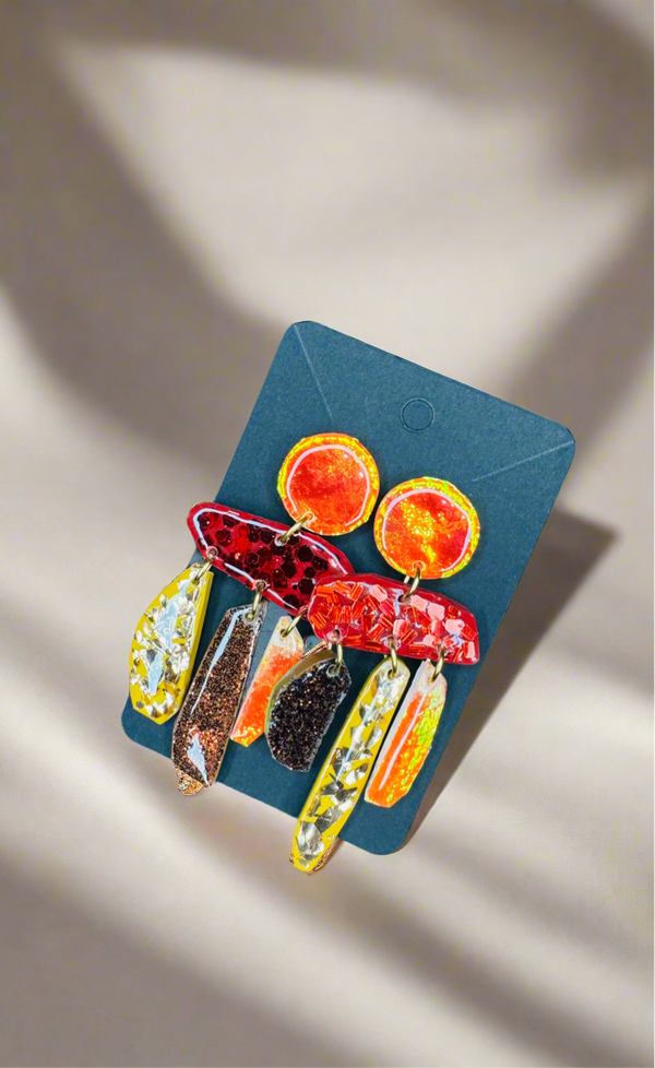 Candy rock earrings 1