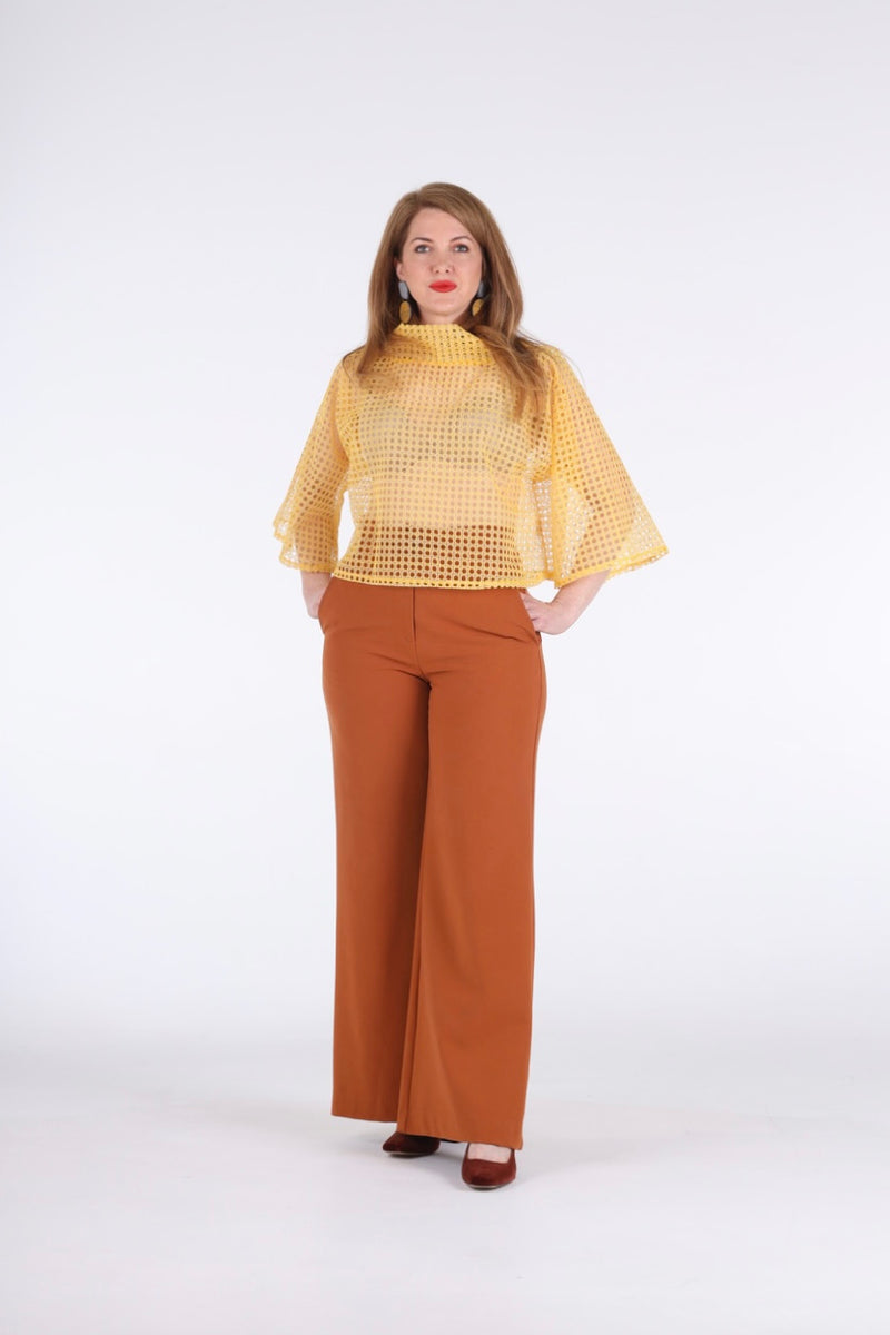 1- Sally silk organza top by Natalija Rushidi