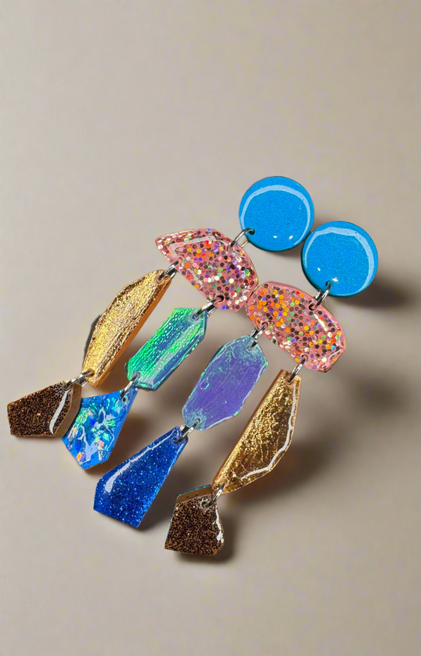 Candy rock earrings 2