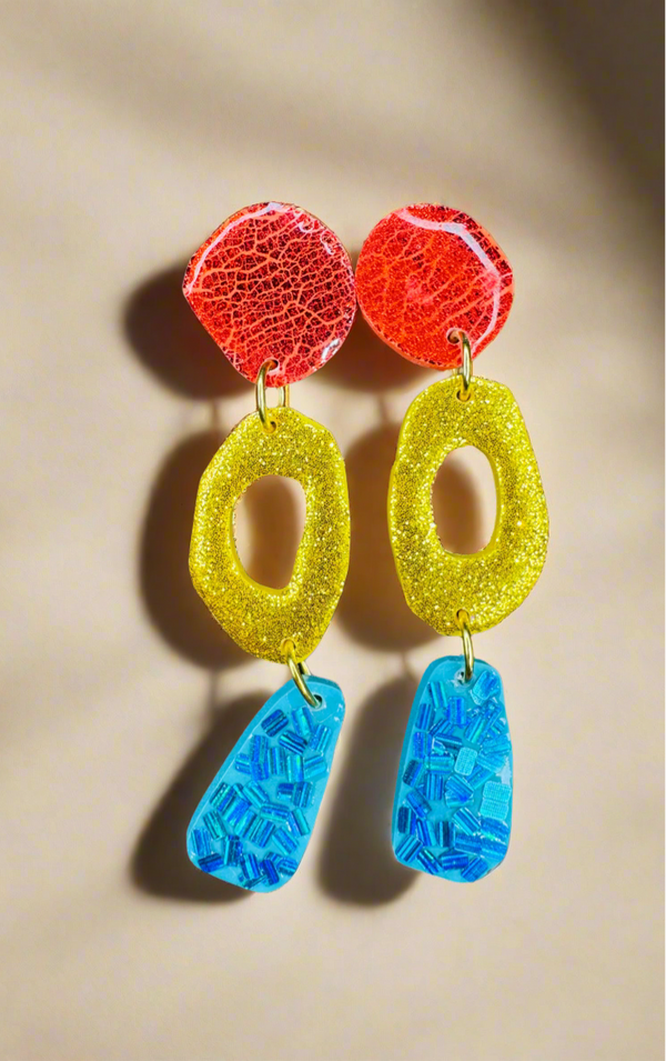 Candy rock earrings 9