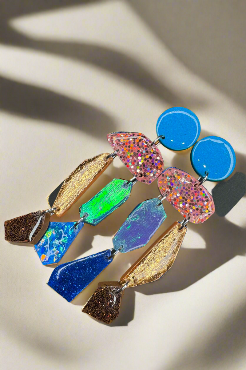 Candy rock earrings 2
