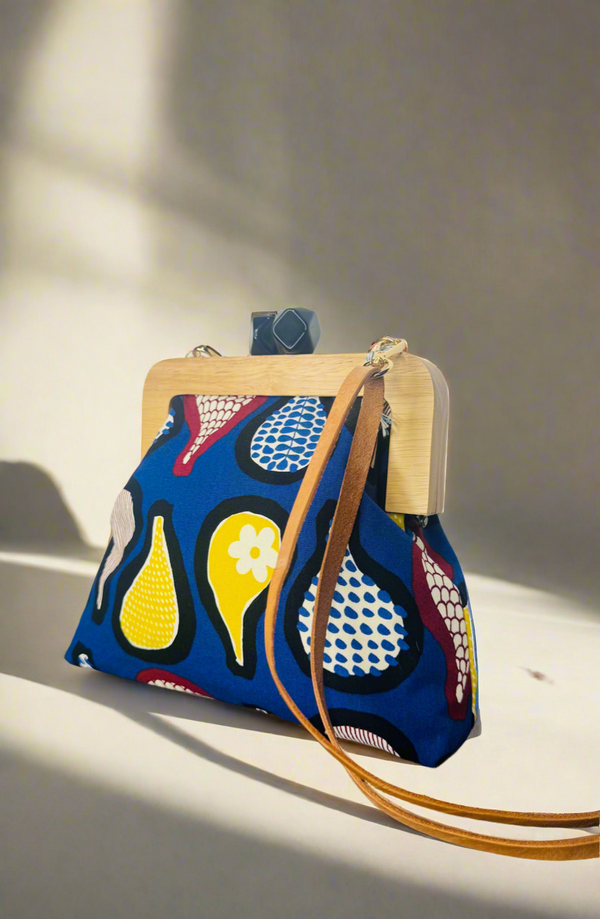 Minski bag in blue abstract print
