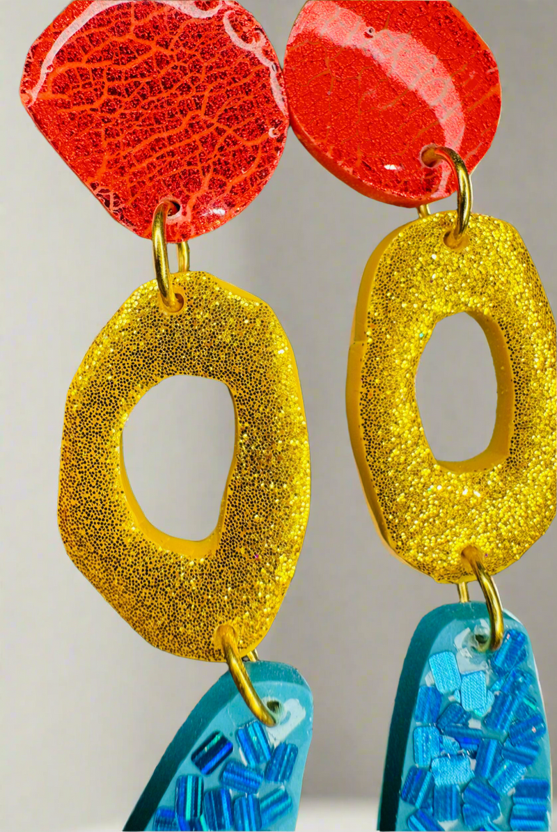 Candy rock earrings 9