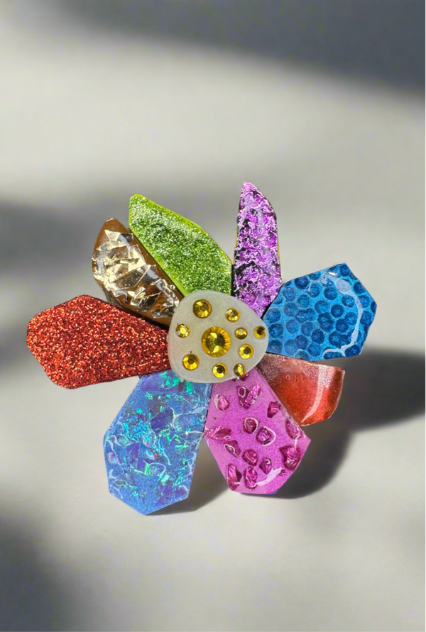 Candy rock brooch no 1