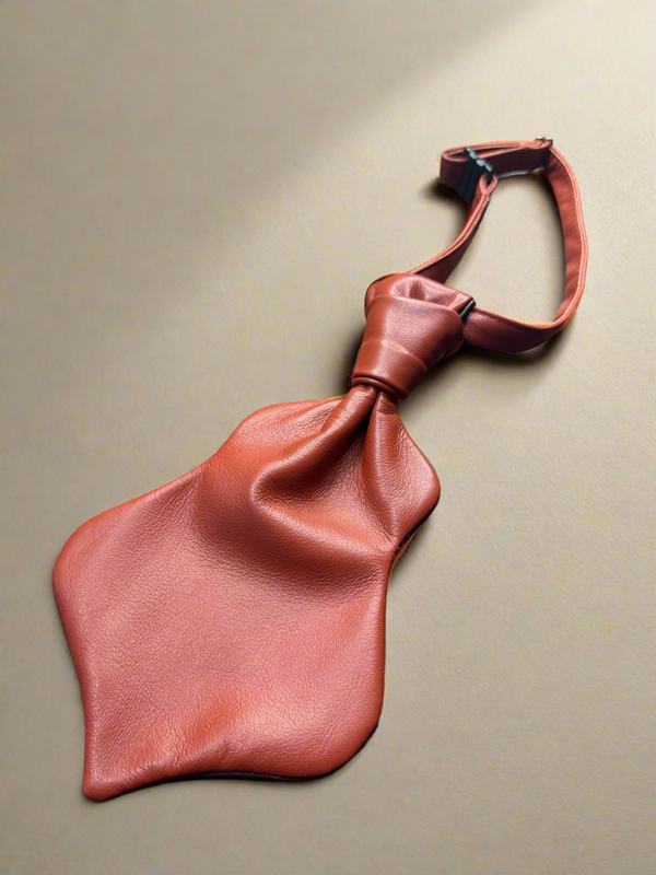 1 - Burnt orange wave tie