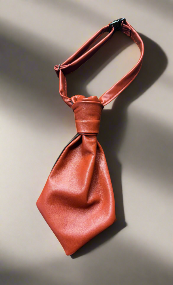 1 - Burnt orange pointy tie