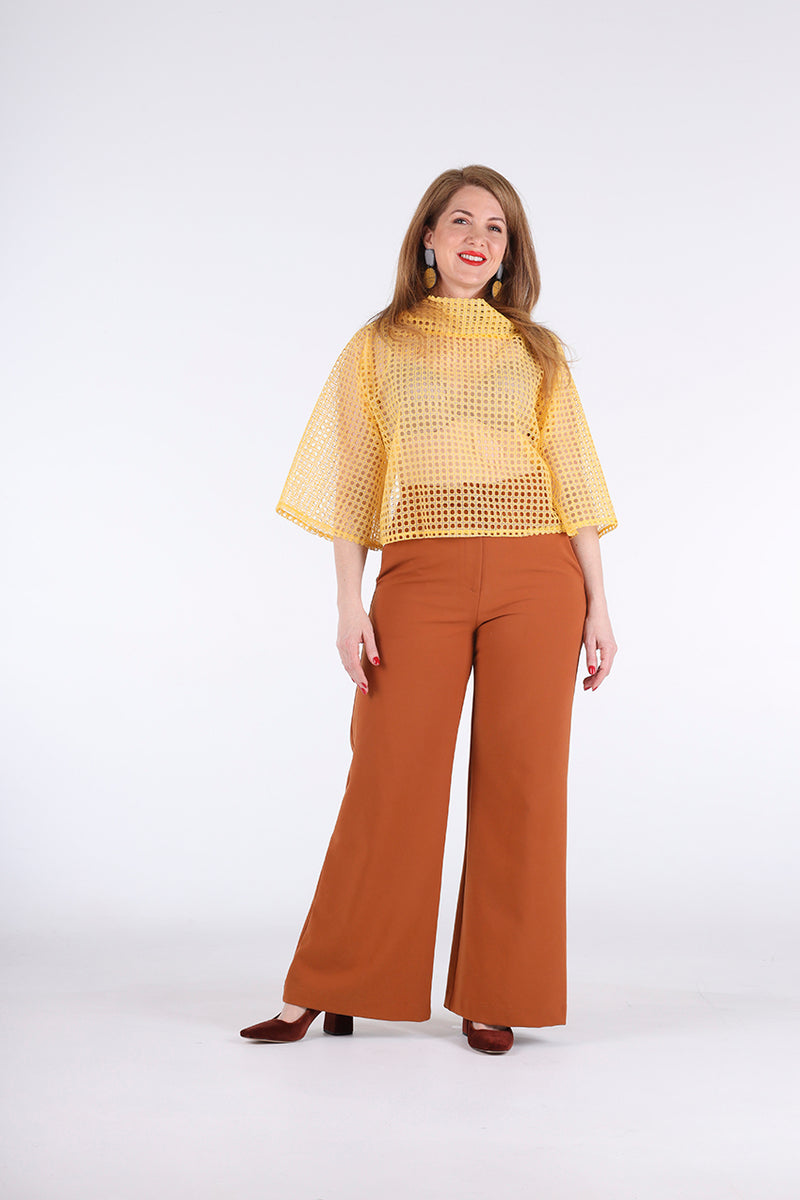 1- Sally silk organza top by Natalija Rushidi