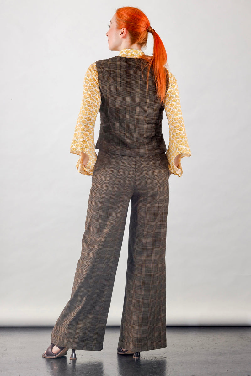 Brown corduroy vest
