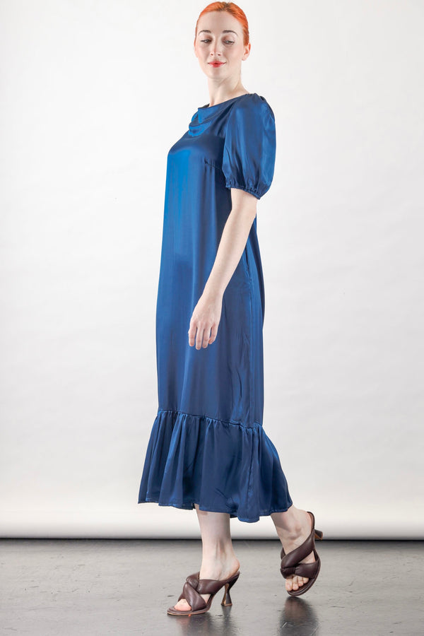 Artemis long dress in petrol