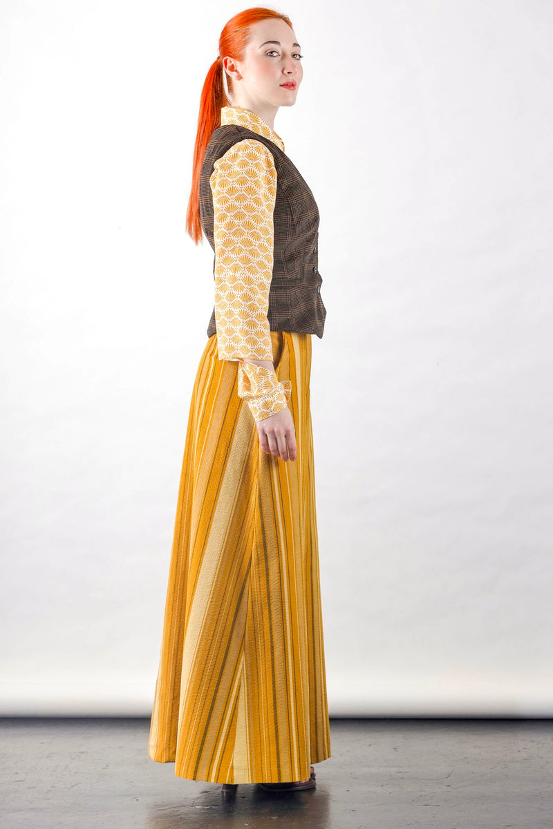 Brown corduroy vest