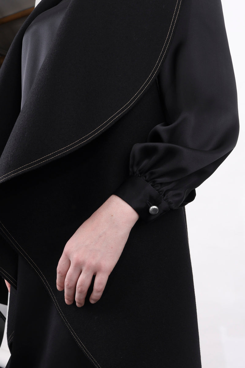 1- Mima vest in black by Natalija Rushidi