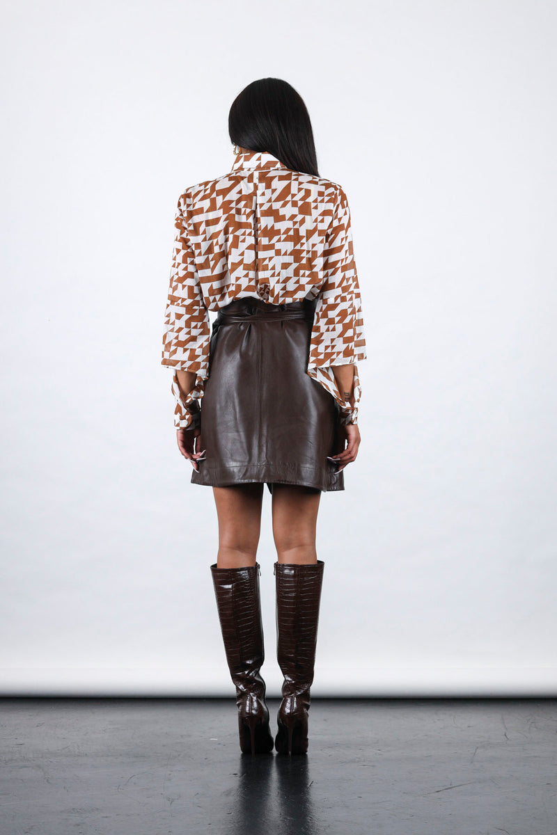 1- Wrap leather in brown by Natalija Rushidi