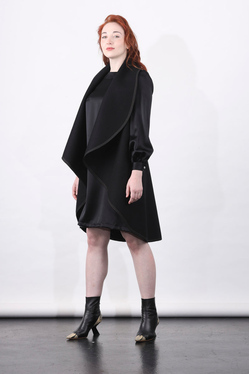 1- Mima vest in black by Natalija Rushidi