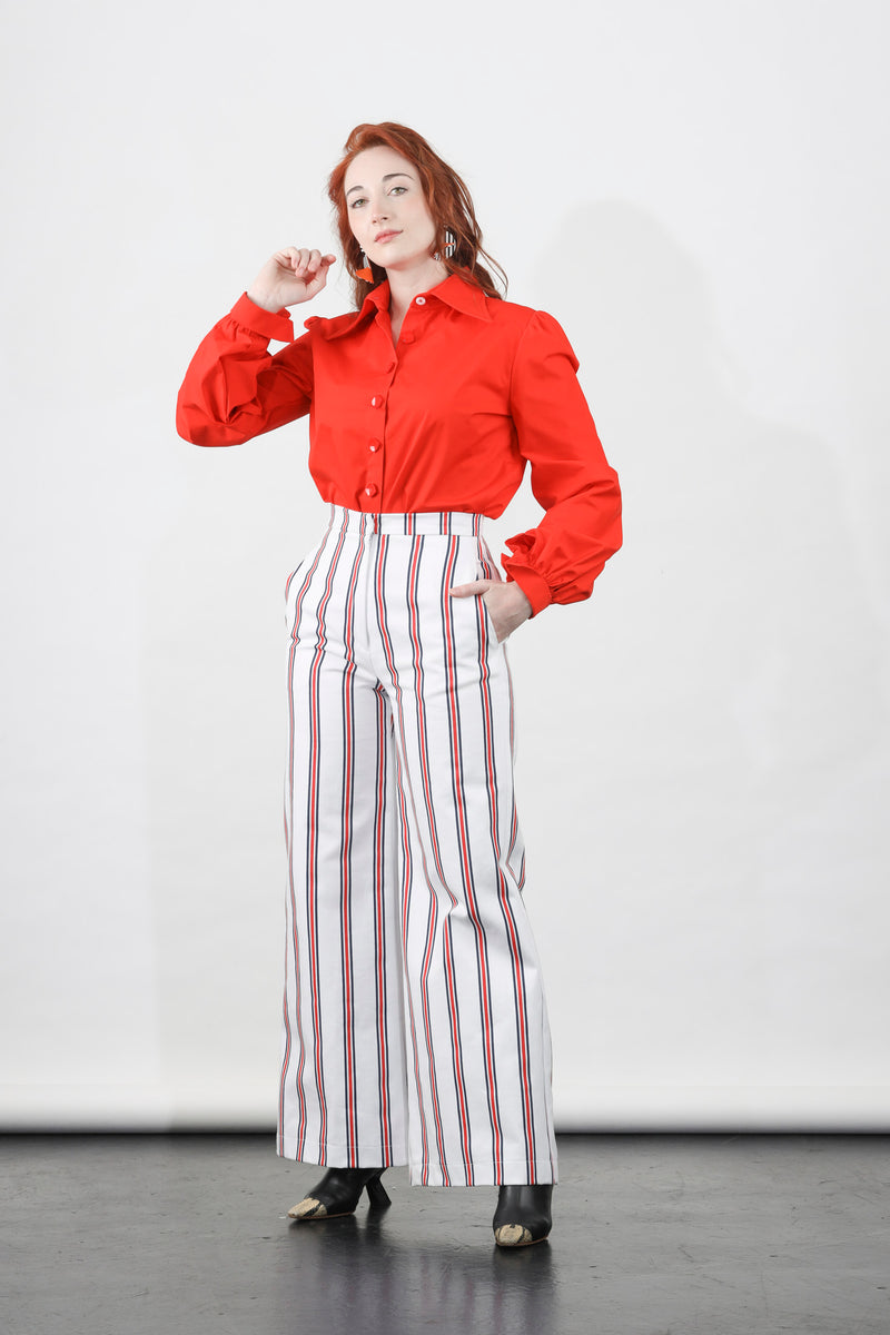 1- Mare striped pants by Natalija Rushidi