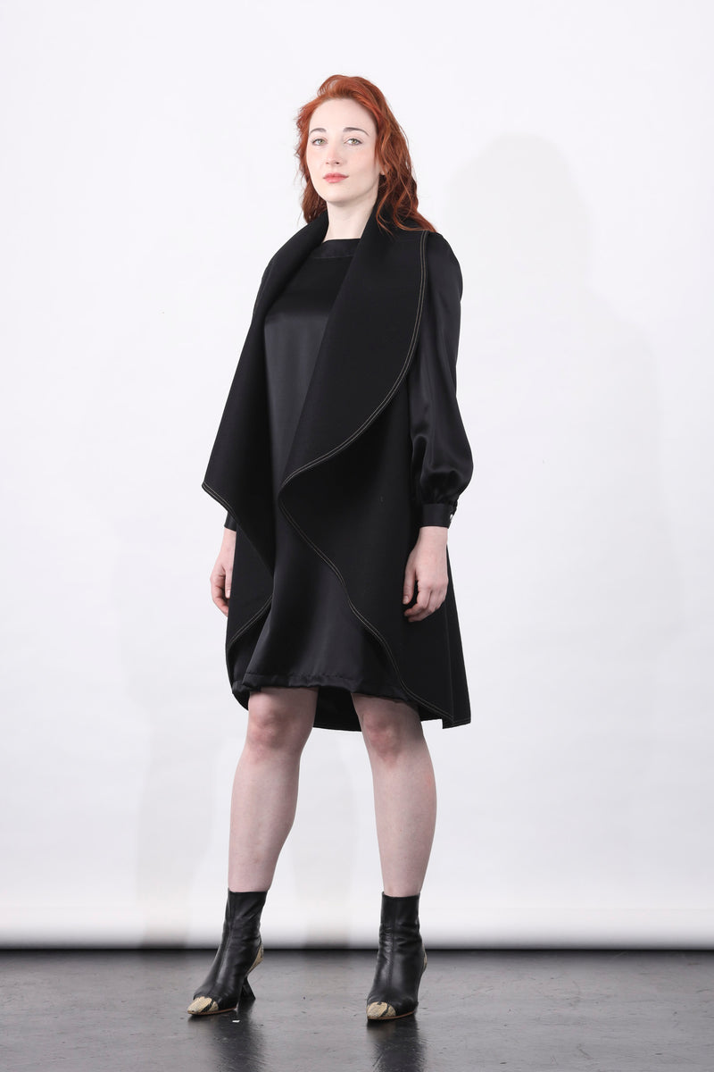 1- Mima vest in black by Natalija Rushidi