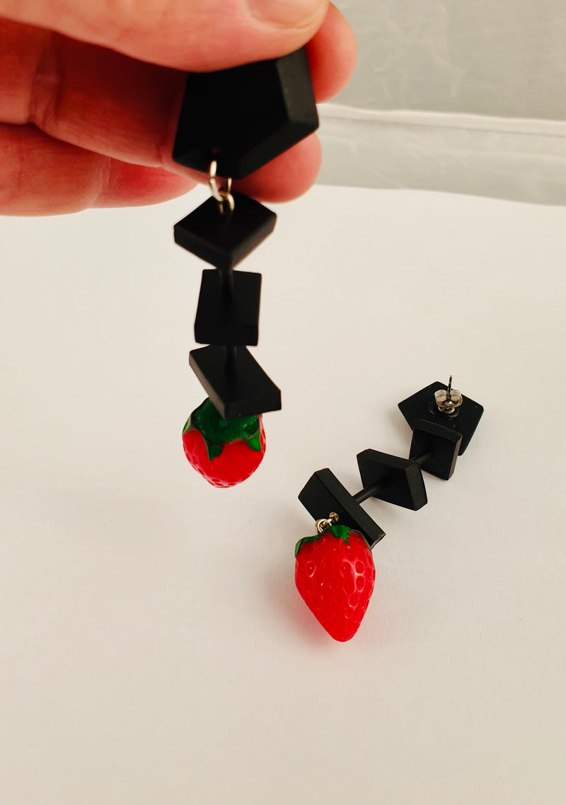 Strawberry earrings