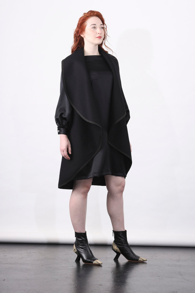 1- Mima vest in black by Natalija Rushidi