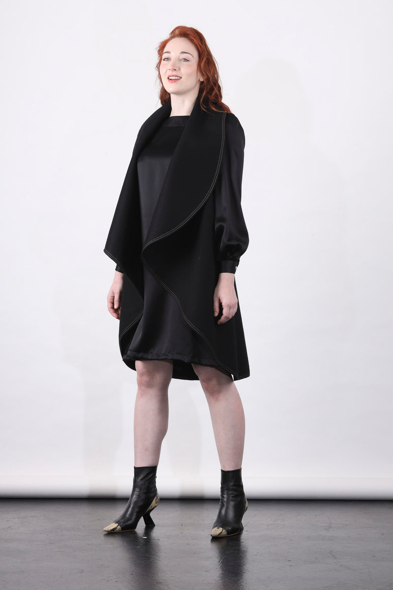 1- Mima vest in black by Natalija Rushidi