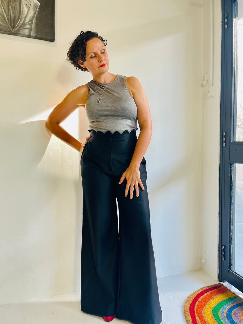 Grey eucalyptus singlet by Natalija Rushidi