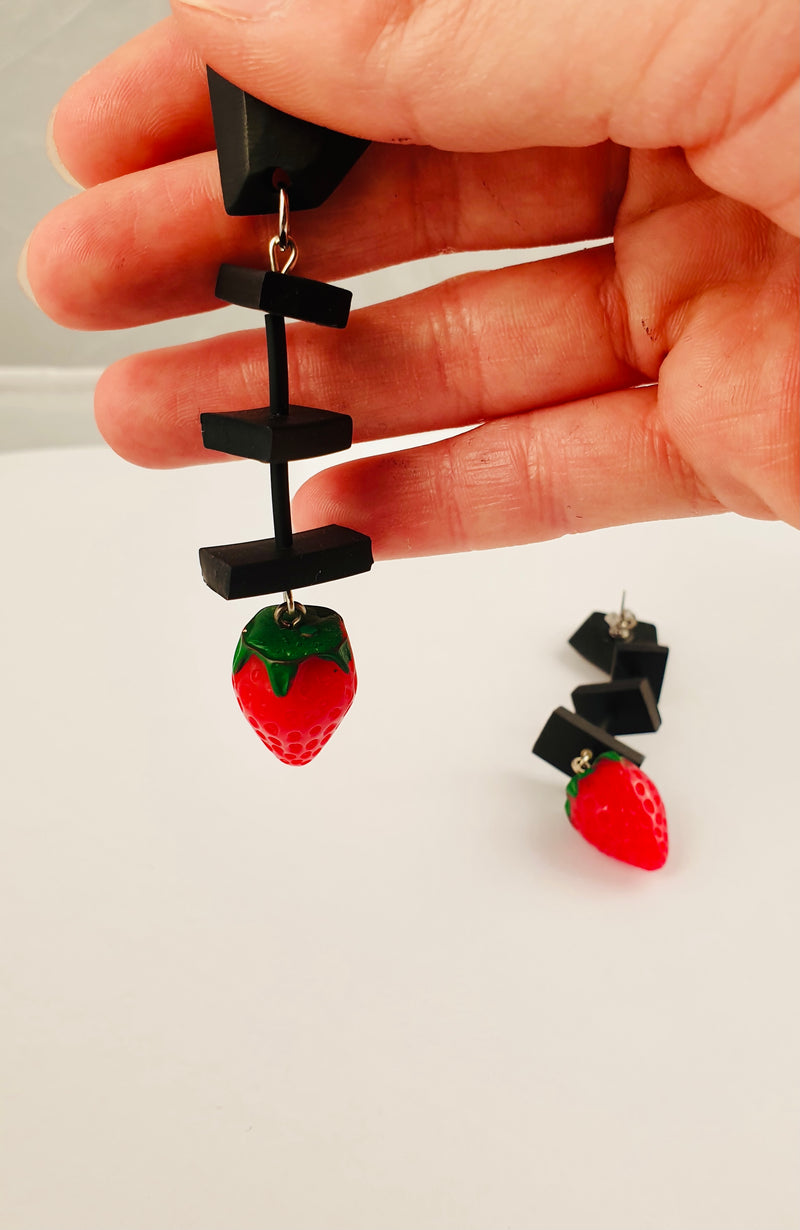 Strawberry earrings