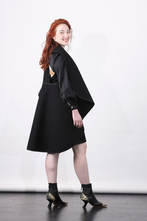 1- Mima vest in black by Natalija Rushidi