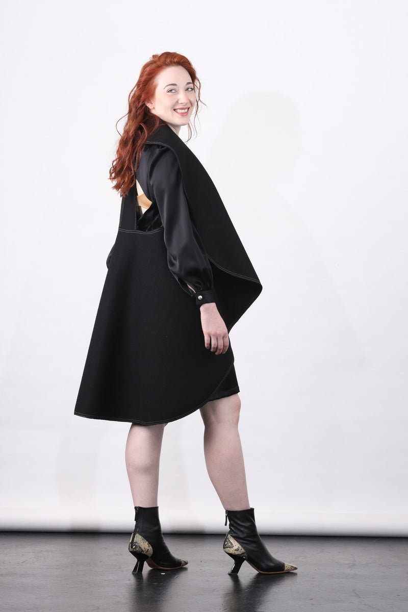 1- Mima vest in black by Natalija Rushidi