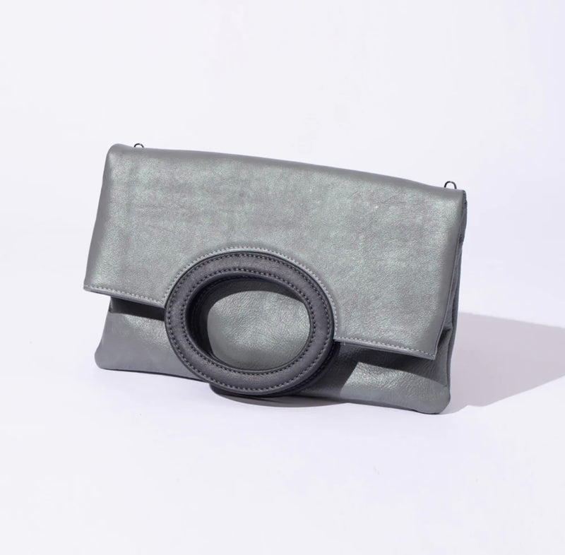 Cloud leather clutch by Pessoa
